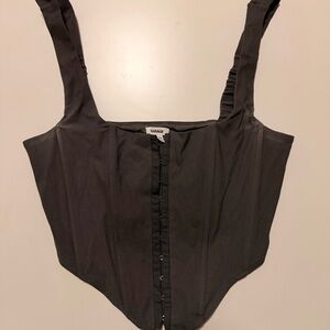 Garage Women's Charcoal Corset Blouse